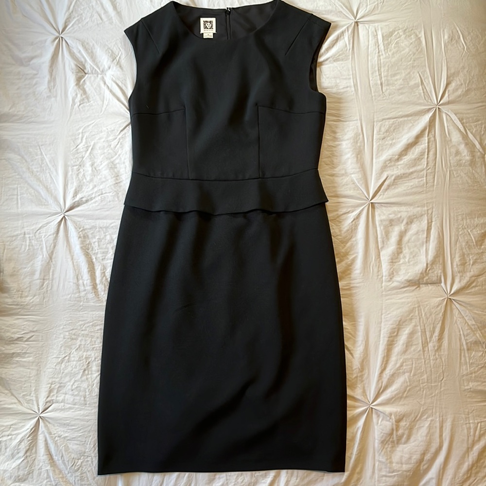 Anne Klein Black Fitted Dress - Picture 1 of 3